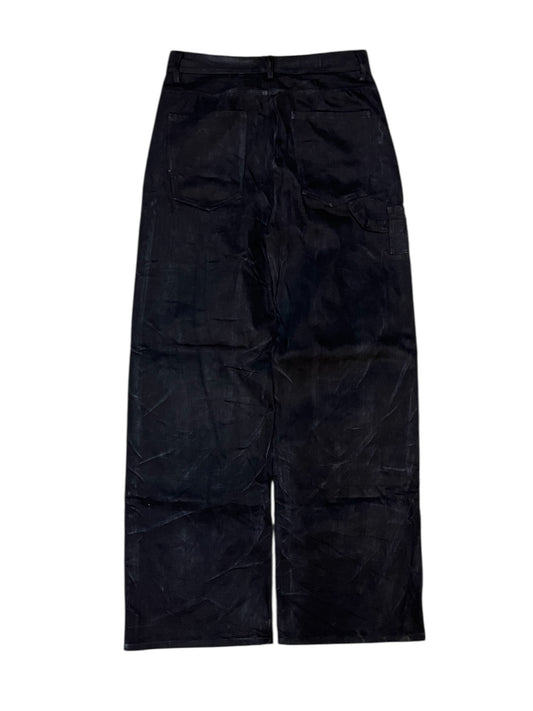 Black Distressed doubleknee jeans