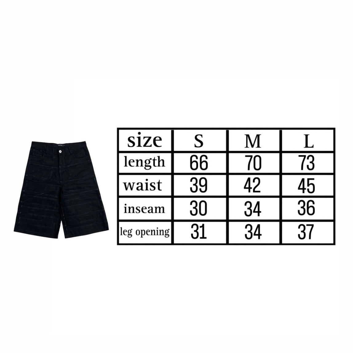 OVERSEAMED DENIM SHORTS
