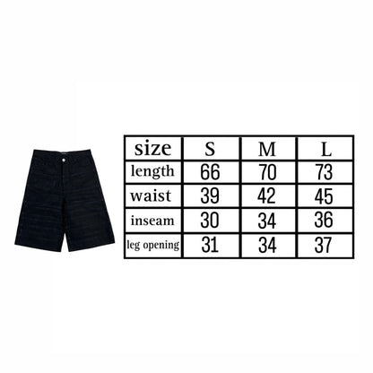 OVERSEAMED DENIM SHORTS