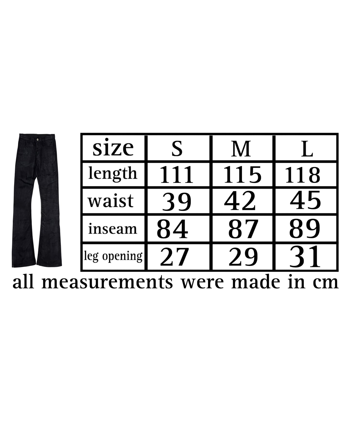 Washed Black Flared Denim